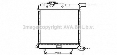 AVA QUALITY COOLING cr2068 -  Радиатор, охлаждение двигателя